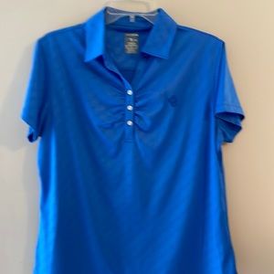 Ladies golf shirt.  Pretty and blue. EUC